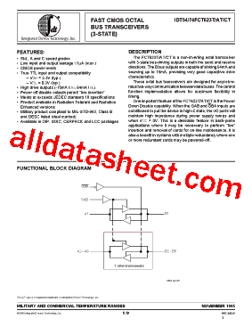 IDT54FCT623ATDB型号图片