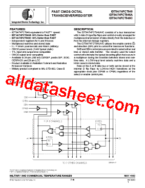 IDT54FCT646AP型号图片