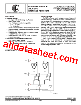 IDT54FCT821ATSOB型号图片