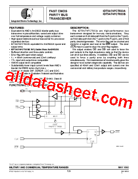 IDT54FCT833BL型号图片