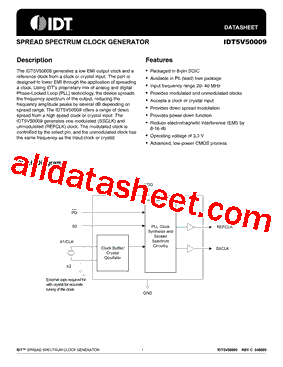 IDT5V50009型号图片