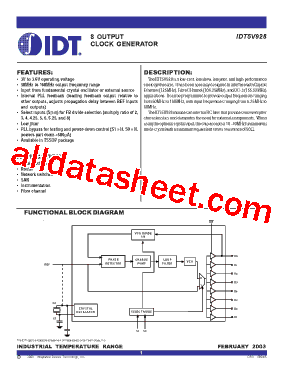 IDT5V928PG型号图片