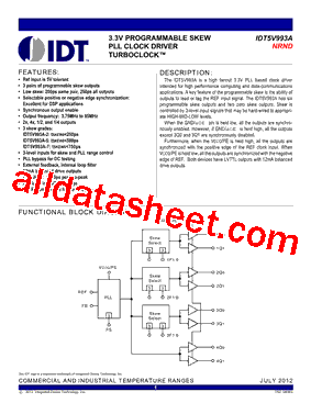 IDT5V993A-2QG型号图片