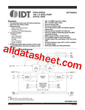 IDT7006SL型号图片