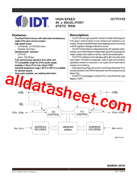 IDT7014S_16型号图片