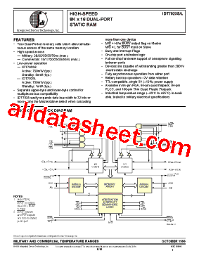 IDT7025L70GB型号图片