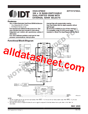 IDT707278S型号图片