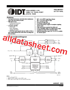 IDT70T15L20BFI型号图片