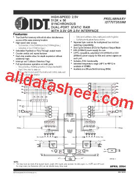 IDT70T3539MS999BC型号图片