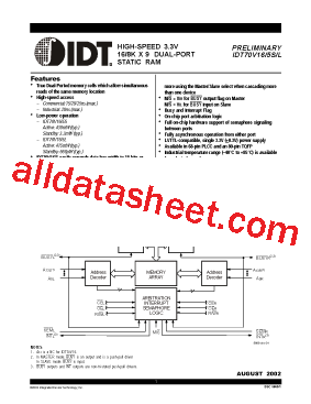 IDT70V16S15PF型号图片