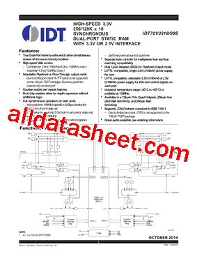 IDT70V3319_14型号图片