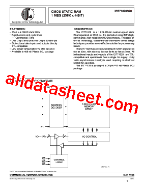 IDT71028S70Y型号图片