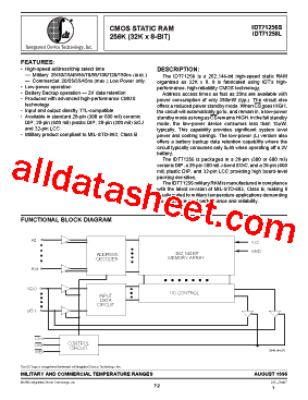 IDT71256S20TDB型号图片
