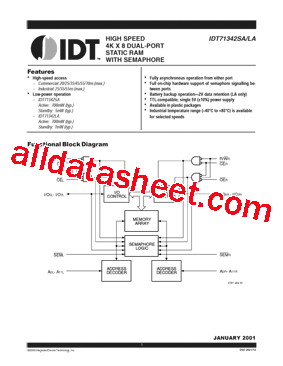 IDT71342LA55JI型号图片