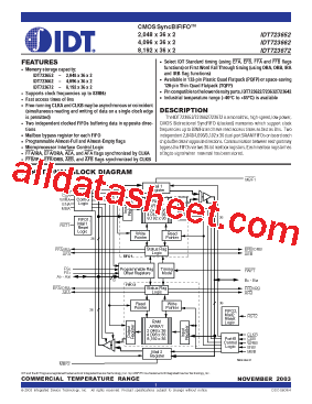 IDT723652L15PQF型号图片