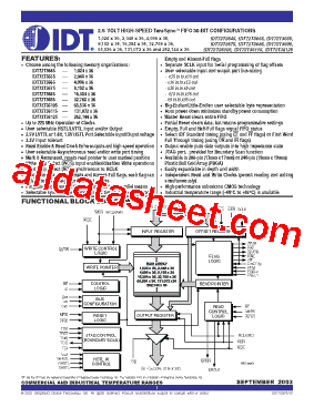 IDT72T36115L5BBI型号图片