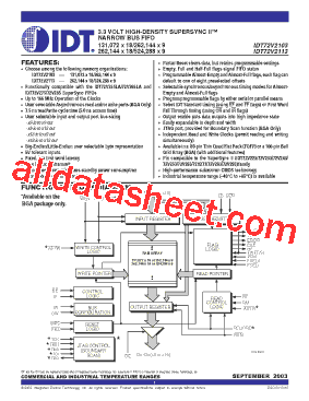 IDT72V2103L6PF型号图片