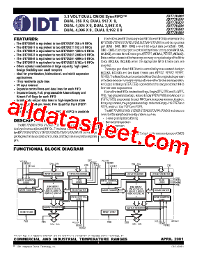 IDT72V801L15PF型号图片