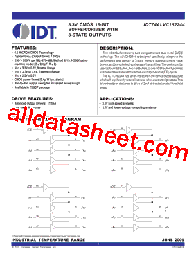 IDT74ALVC162244型号图片