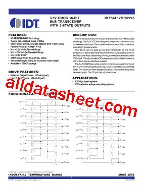 IDT74ALVC162245型号图片