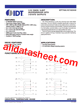 IDT74ALVC16244APAG型号图片