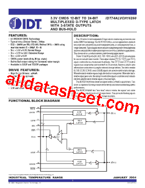 IDT74ALVCH16260PA型号图片