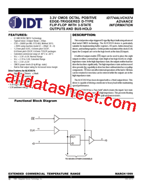 IDT74ALVCH374Q型号图片