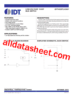 IDT74CBTLV3861_12型号图片