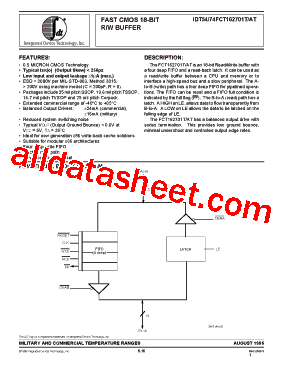 IDT74FCT162701T型号图片