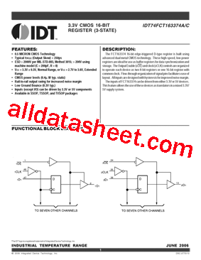 IDT74FCT163374APFG型号图片