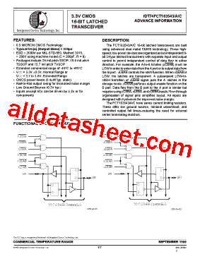 IDT74FCT163543A型号图片