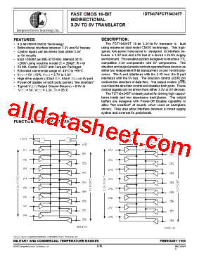 IDT74FCT164245TE型号图片