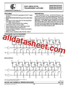 IDT74FCT373C型号图片