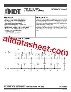 IDT74FCT374AD型号图片