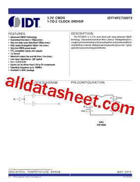 IDT74FCT38072型号图片