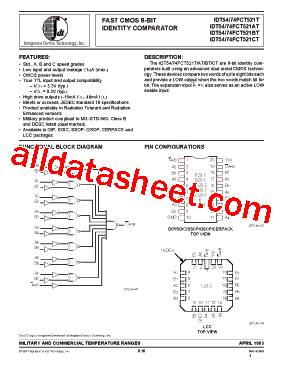 IDT74FCT521CTDB型号图片