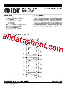 IDT74FCT645ATPY型号图片