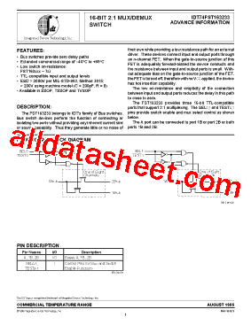 IDT74FST163233型号图片