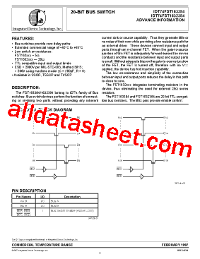 IDT74FST163384PV型号图片