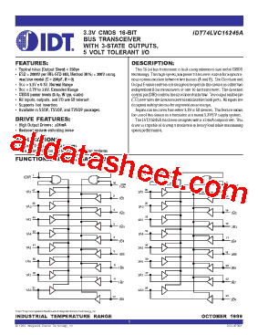 IDT74LVC16245A型号图片