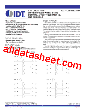 IDT74LVCH162244A型号图片