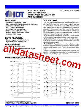 IDT74LVCH162245A型号图片