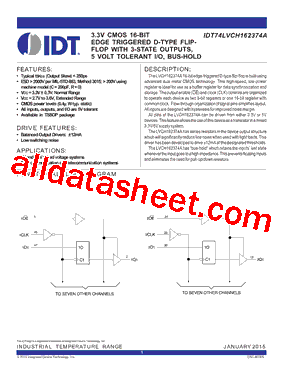 IDT74LVCH162374A型号图片