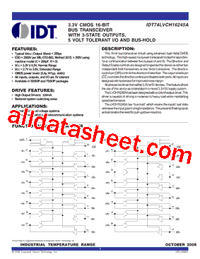 IDT74LVCH16245APV型号图片