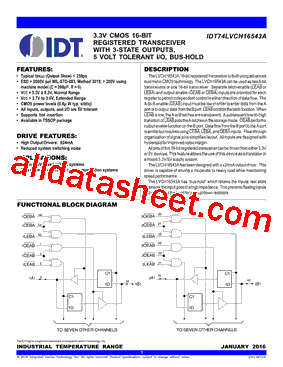 IDT74LVCH16543A型号图片