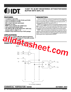 IDT74SSTVN16859CNL型号图片