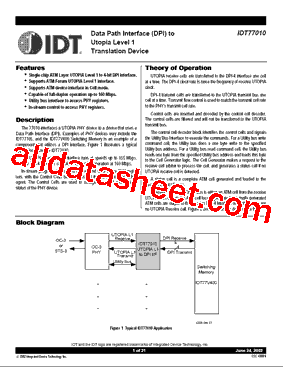 IDT77010型号图片
