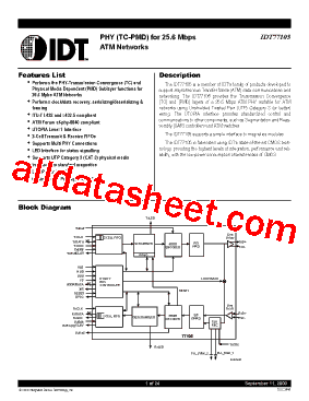 IDT77105L25TF型号图片