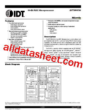 IDT79R4700-150-DP型号图片