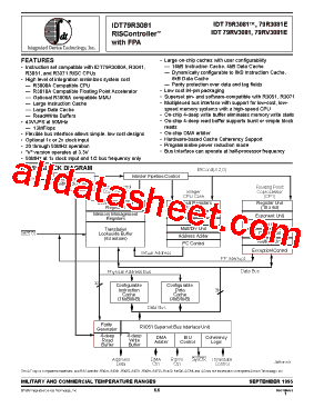 IDT79RV3081E-33JB型号图片